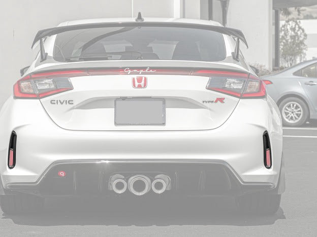 2023-Up Honda Civic FL5 Type-R  | JDM Style CARBON FIBER Rear Hatch Vent Trim Replacement (Pair)