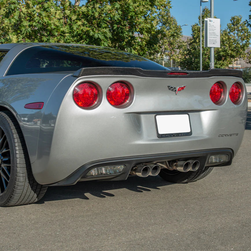 *BLEMISHED- DISCOUNTED* 2005-2013 C6 Corvette -CARBON FIBER  "ZR1 Style" Rear Trunk Lid Spoiler Wing- for all models