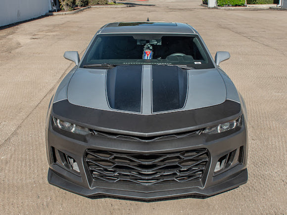 2010-2015 5th Gen Camaro - ZL1 Style Front Bumper For Camaro Upper Lower Grille Cover Badge less New
