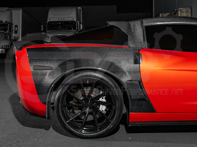2005-2013 CHEVROLET CORVETTE C6 | SDP PERFORMANCE CARBON FIBER REAR ROOF WING LID SPOILER