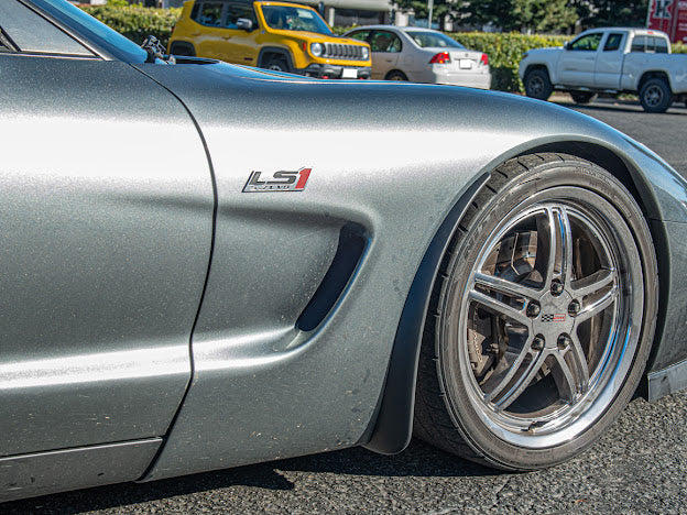 1997-2004 CHEVROLET CORVETTE C5 FRONT AND REAR EXTENDED SPLASH GUARDS / MUD FLAPS