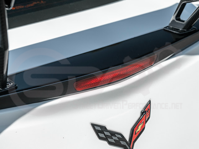 2014-2019 CHEVROLET CORVETTE C7  | EXTENDED REAR HIGH SPOILER WITH WING RISER