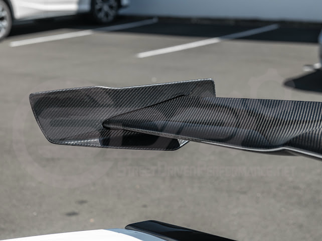 2014-2019 CHEVROLET CORVETTE C7  | EXTENDED REAR HIGH SPOILER WITH WING RISER