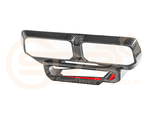 2024-UP FORD MUSTANG S650 | CARBON FIBER SINGLE SCREEN AC CONTROL CENTER SURROUNDING INTERIOR TRIM COVER