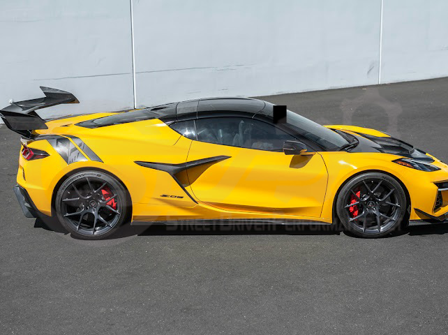 2023-UP CHEVROLET CORVETTE C8 Z06 & E-RAY | SDP PERFORMANCE TRACK STYLE CARBON FIBER SIDE SKIRTS ROCKER PANEL GROUND EFFECTS