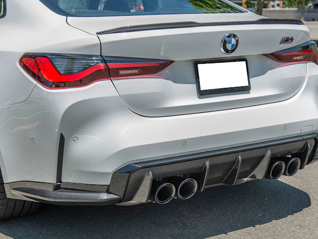 2021-Up BMW G80 M3 | Factory Style CARBON FIBER Rear Apron Lip Splitter Ground Effects