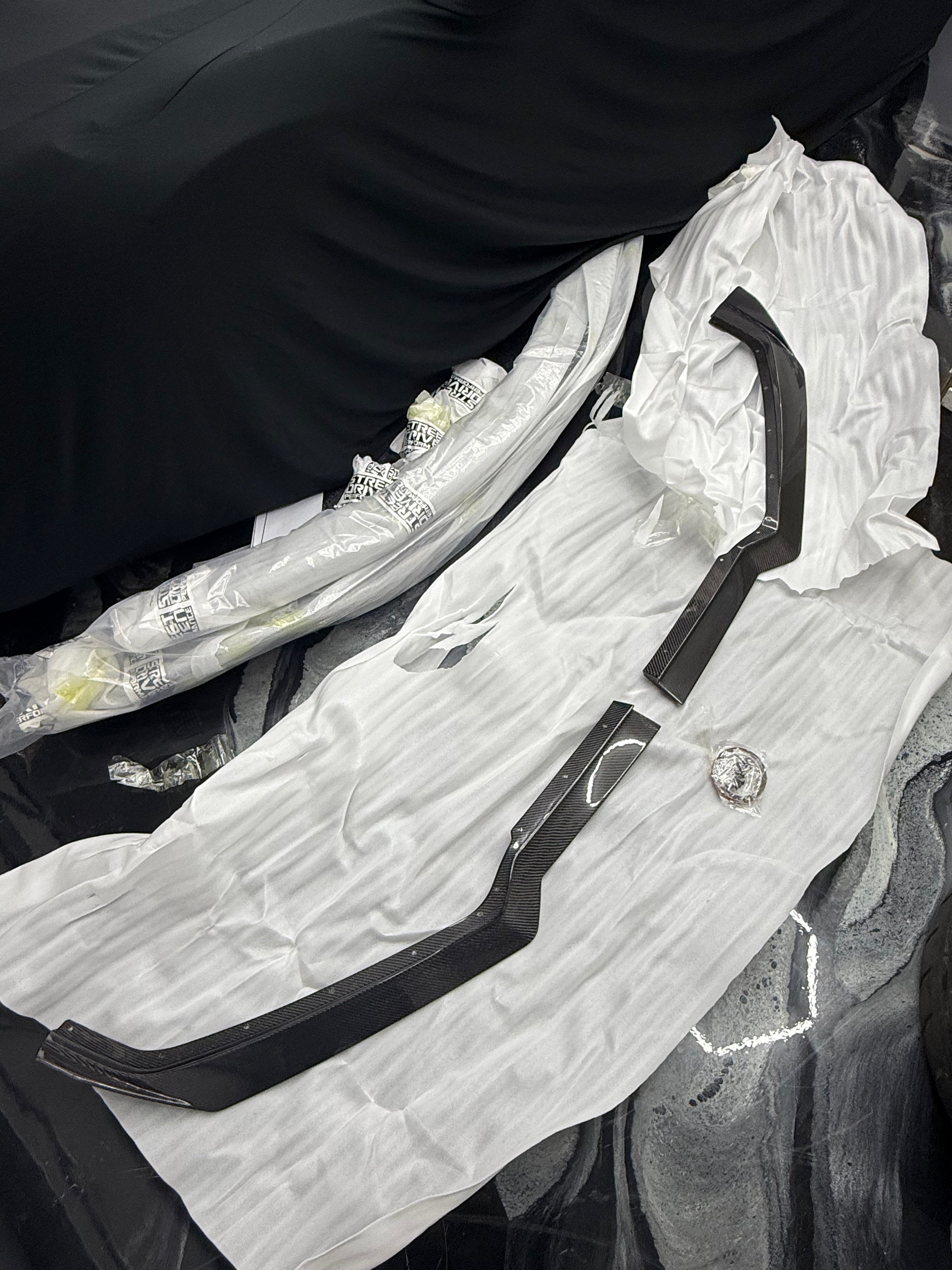 *BLEMISHED- DISCOUNTED* 2020+ C8 Corvette Stingray & Z51 |"5VM Style" 2-Piece CARBON FIBER Splitter / Lip Ground Effects