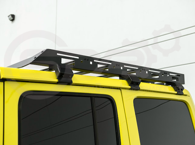 2018-UP JEEP WRANGLER JL & 2020-PRESENT JEEP GLADIATOR JT | CARBON STEEL BLACK TOP ROOF CARGO RACK (FULL & HALF LENGTH)