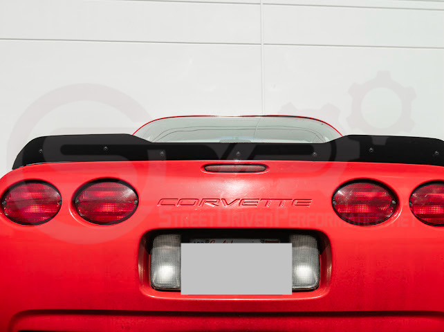 1997-2004 Chevrolet Corvette C5 | ZR1 Extended Style GLOSSY BLACK Rear Trunk Lid Wickerbill Spoiler Wing