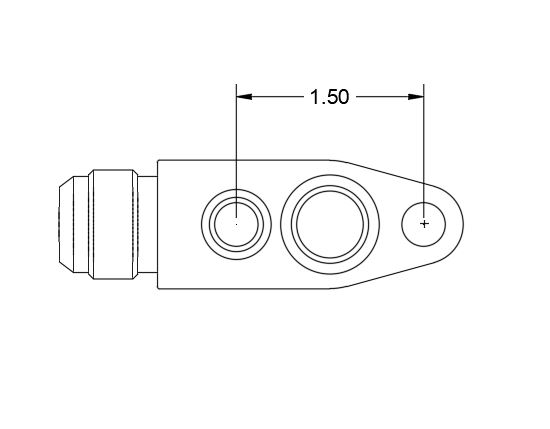 10an Low Profile Turbo Drain for GT and Xona Rotor Turbos