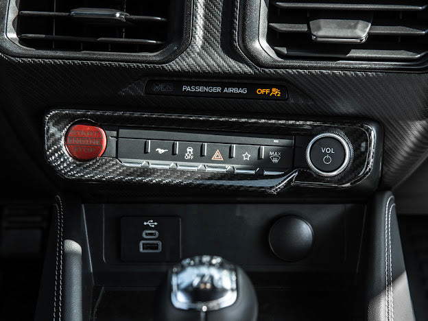 2024-UP FORD MUSTANG S650 | CARBON FIBER AC CONTROL PANEL COVER