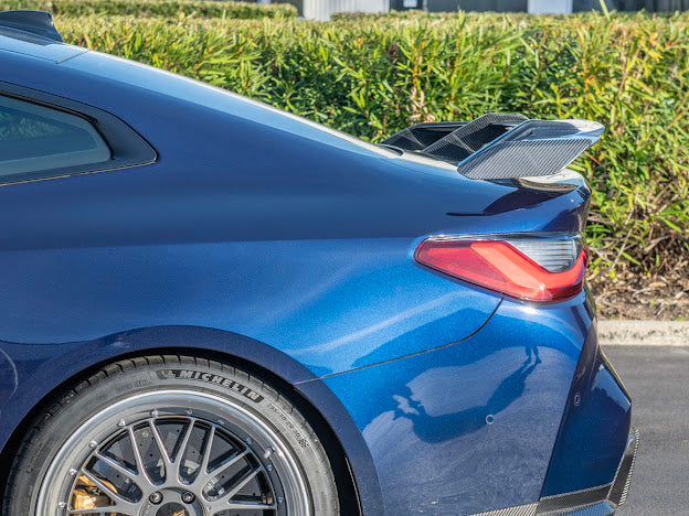 2021-UP BMW G82 / G83 M4 | HIGH KICK GT PACKAGE CARBON FIBER HIGH KICK REAR TRUNK SPOILER WING