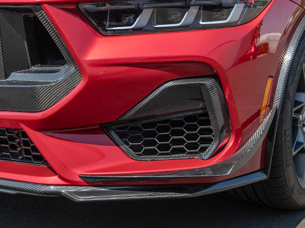 2024-Up Mustang GT S650 | CARBON FIBER Front Side Grille Insert Replacement Pair