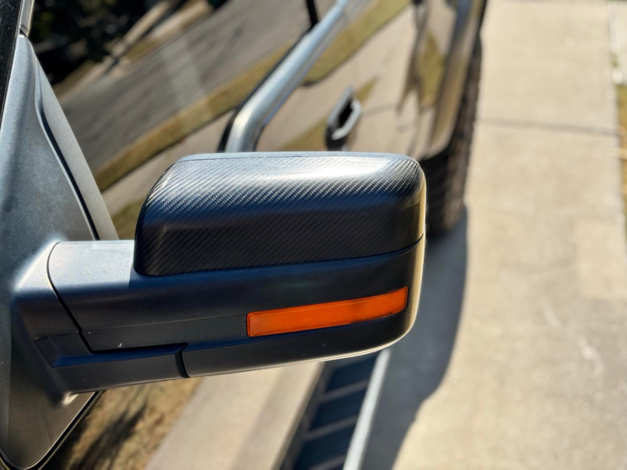 2009-2014 Ford F-150 Raptor SVT | Factory Style Carbon Fiber Mirror Covers Replacement