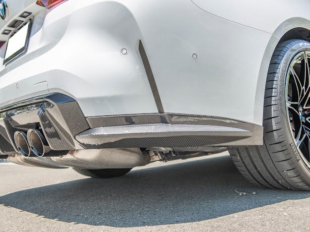 2021-Up BMW G80 M3 | Factory Style CARBON FIBER Rear Apron Lip Splitter Ground Effects