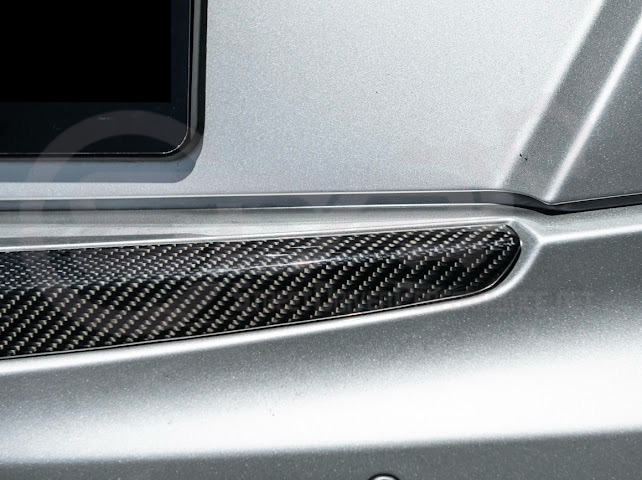 2013-2018 CADILLAC ATS / ATS-V SEDAN | FACTORY STYLE CARBON FIBER REAR TRUNK DECKLID APPLIQUÉ INSERT TRIM REPLACEMENT