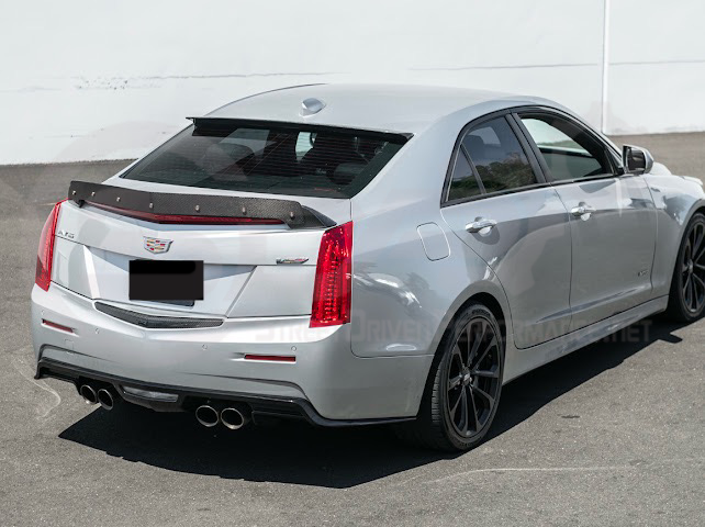 2013-2018 CADILLAC ATS / ATS-V SEDAN | FACTORY STYLE CARBON FIBER REAR TRUNK DECKLID APPLIQUÉ INSERT TRIM REPLACEMENT
