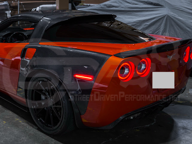 2005-2013 Chevrolet Corvette C6 | Amber Light LED Side Fender Markers Pair (Front and / or Rear) {Clear, Amber, Red, or Smoke Lenses}
