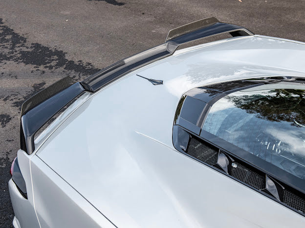2020+ CORVETTE C8 Z51 | REAR TRUNK SPOILER *ADD-ON* WICKER EXTENSION PAIR