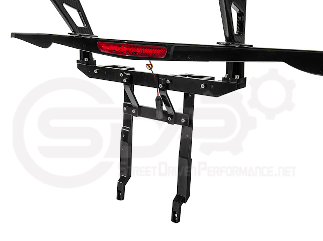 2014-2019 CHEVROLET CORVETTE C7  | EXTENDED REAR HIGH SPOILER WITH WING RISER