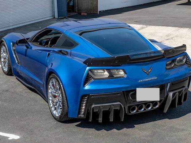 2014-2019 Corvette C7 Performance Track Style *ADD-ON* Rear Bumper Diffuser