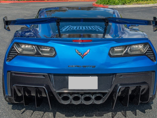 2014-2019 Corvette C7 Performance Track Style *ADD-ON* Rear Bumper Diffuser