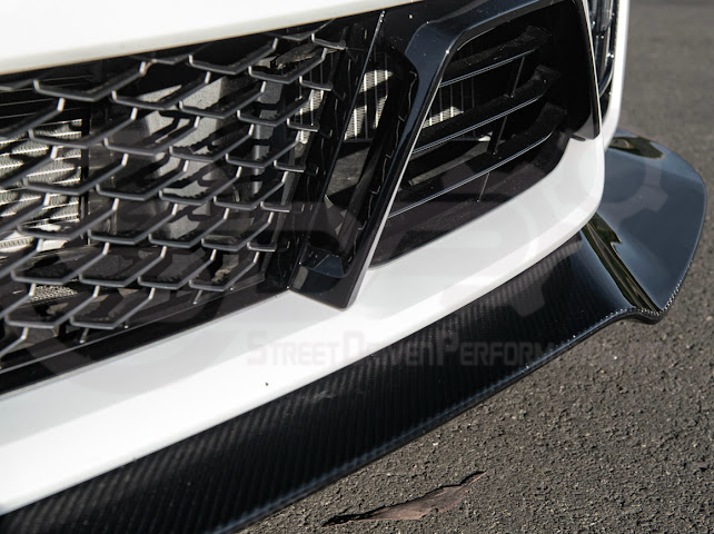 2022-UP CADILLAC CT5-V BLACKWING SEDAN | CARBON FIBER FACTORY EXTENDED STYLE FRONT LIP SPLITTER GROUND EFFECTS
