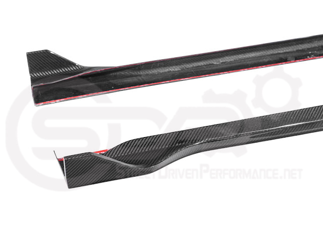 2024-Up Ford Mustang S650 | SDP Performance CARBON FIBER Side Skirts Extension Rocker Panels Ground Effects