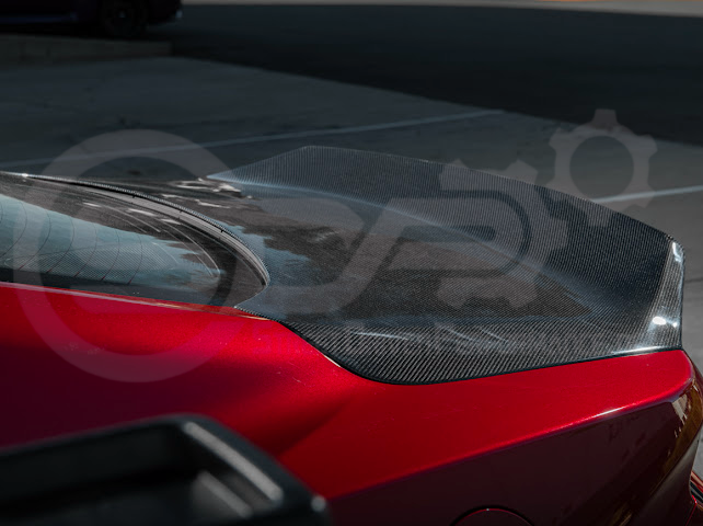 2024-Up Ford Mustang S650 | Factory Integrated Ducktail Style Carbon Fiber Replacement Rear Trunk Lid