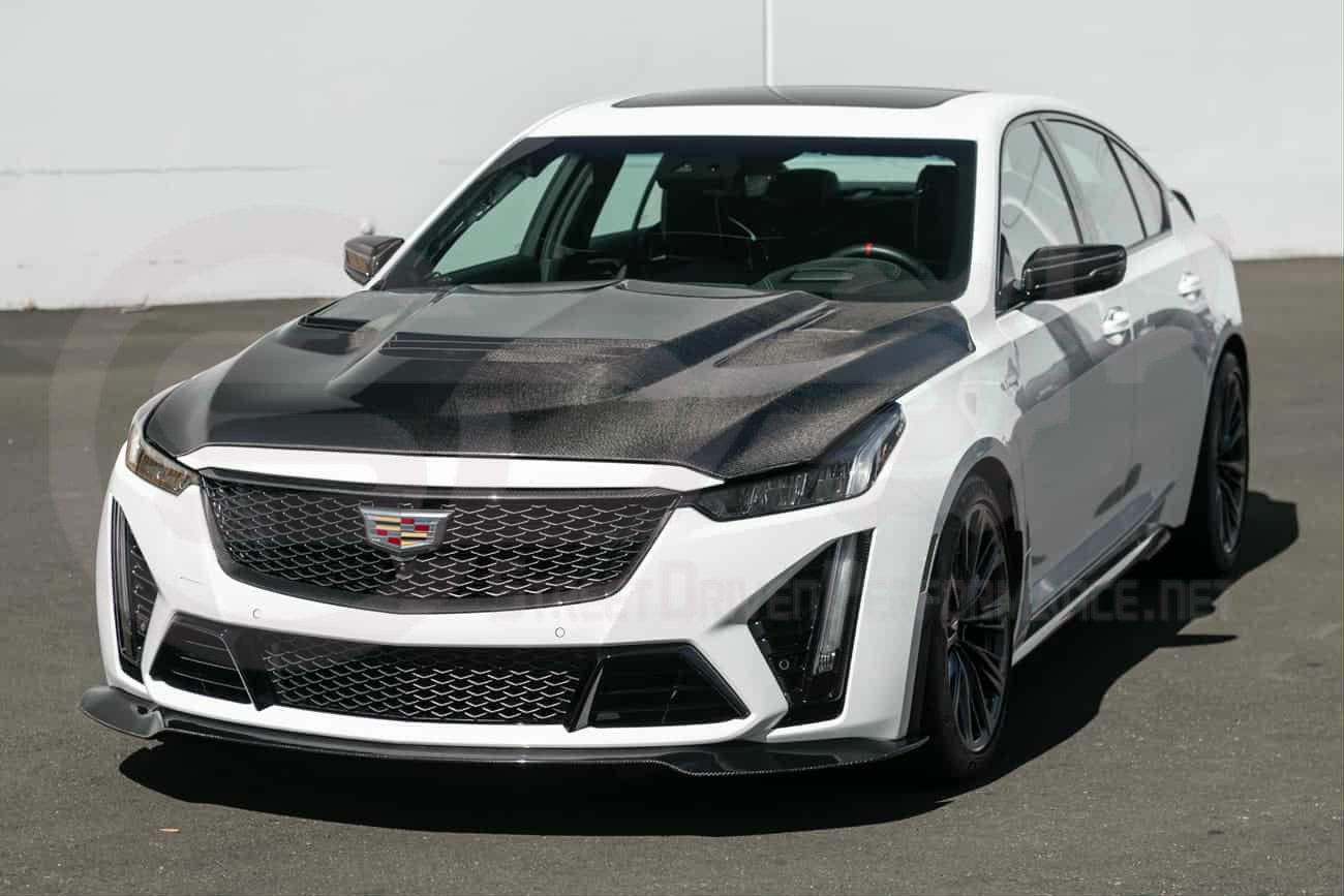 2022-2024 Cadillac CT5-V Blackwing | Factory Style Carbon Fiber Front Bumper Grille Insert Trim Surrounding Replacement (Upper and/or Lower)