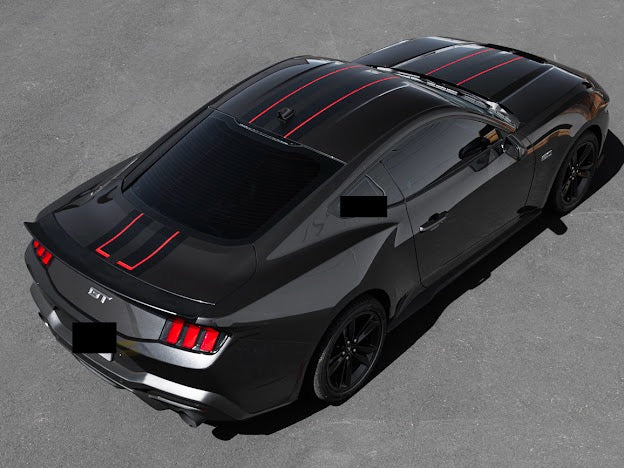 2024-UP FORD MUSTANG S650 | HOOD BODY STRIPE 3M DECALS
