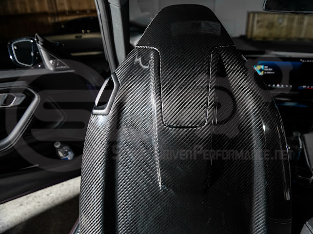 2021+ BMW G87 G80 G82/G83 M2 M3 M4 | DRY CARBON FIBER TAPE-ON FULL SEAT BACK HEADREST COVER PAIR