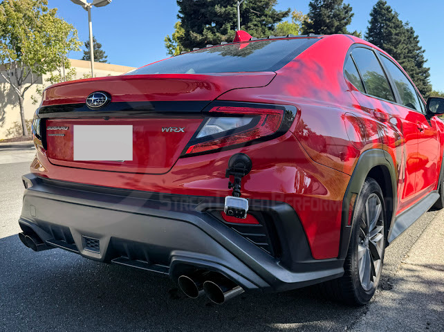2022-PRESENT SUBARU WRX | MUFFLER DELETE BOSO AXLE BACK EXHAUST (CHROME OR BURNT BLUE TIPS)