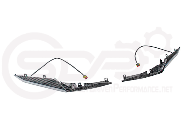 2023+ CHEVROLET CORVETTE C8 Z06 | CARBON FIBER SEQUENTIAL LED DRL LIGHT BAR BEZEL INSERT