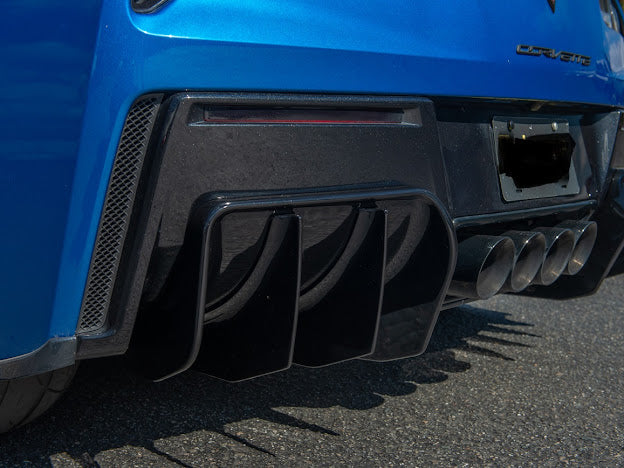 2014-2019 Corvette C7 Performance Track Style *ADD-ON* Rear Bumper Diffuser