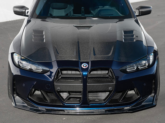 2021+ BMW G80 M3 & 2021+ BMW G82 / G83 M4 | SDP PERFORMANCE  STYLE CARBON FIBER FRONT HOOD
