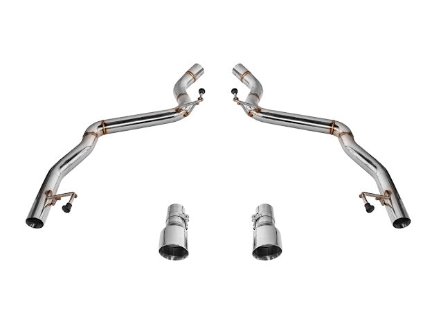 2024-Up Ford Mustang S650 | Muffler Delete Axle Back 3.5'' Dual Tips Exhaust