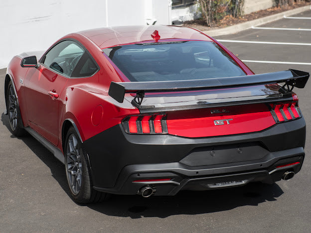 2024-Up Ford Mustang S650 | Factory Style PRIMED BLACK Rear Bumper Cover Replacement