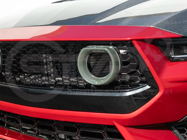 2024-UP FORD MUSTANG ECOBOOST & GT | GTV STYLE FRONT UPPER GRILLE LED AIR INTAKES