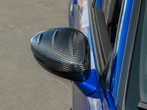 2023+ Acura Integra & 2022+ Honda Civic | JDM Mugen Style CARBON FIBER Side Mirror Covers Cap Replacement Clip-On (Pair)