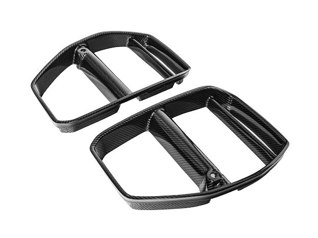 2021-UP BMW G80 M3 & G82 / G83 M4 | VORSTEINER STYLE CARBON FIBER FRONT KIDNEY GRILLE TRIM SURROUNDING INSERT (PAIR)