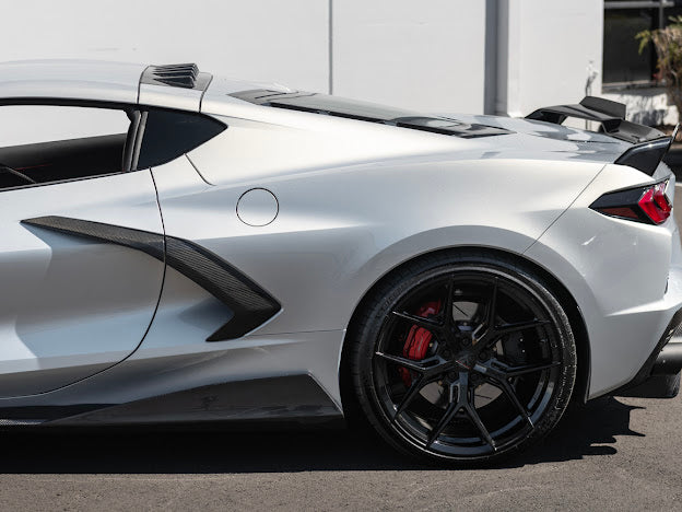 2020+ CHEVROLET CORVETTE C8 COUPE | CARBON FIBER REAR ROOF WING SPOILER VORTEX GENERATORS
