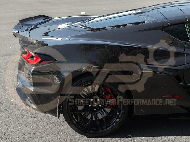 2023-Up CORVETTE C8 Z06 / E-RAY | CARBON FIBER REAR SPOILER WICKER BILL EXTENSION
