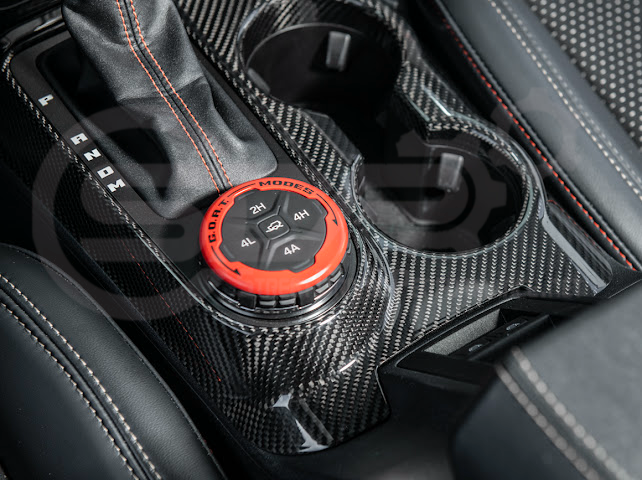 2021-UP FORD BRONCO CARBON FIBER GEAR SHIFT PANEL TRIM COVER