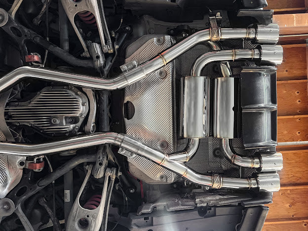 2014-2019 BMW F80 M3 & F82 / F83 M4 | MUFFLER AXLE BACK WITH RESONATED MID PIPE CAT BACK EXHAUST