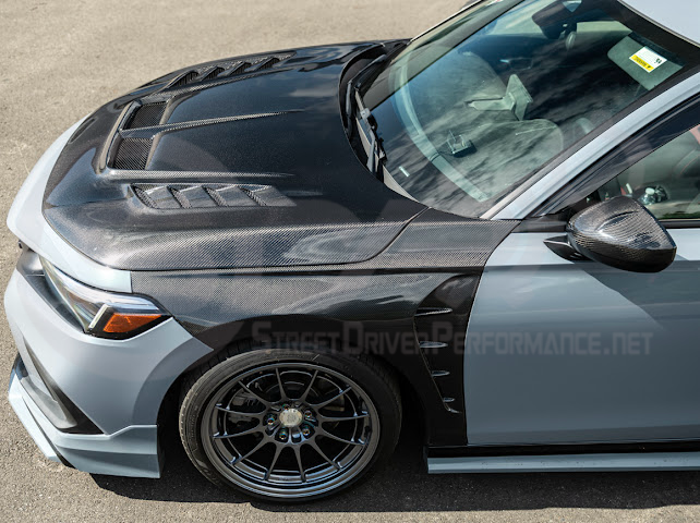 2022-UP HONDA CIVIC | JDM VARIS STYLE FRONT VENTED HOOD