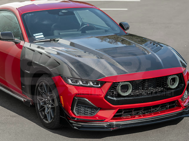 2024-UP FORD MUSTANG ECOBOOST & GT | GTV STYLE FRONT UPPER GRILLE LED AIR INTAKES