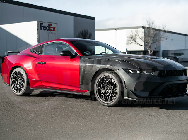 2024-Up Ford Mustang S650 | SDP Performance CARBON FIBER Side Skirts Extension Rocker Panels Ground Effects