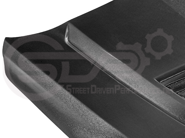 2020-Up Cadillac CT5 / CT5-V / CT5-V Blackwing | “CTS-V, V3” Style CARBON FIBER Front Vented Hood