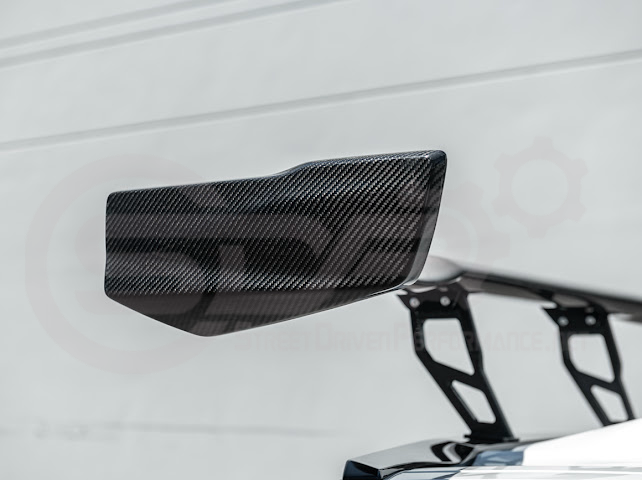 2014-2019 CHEVROLET CORVETTE C7  | EXTENDED REAR HIGH SPOILER WITH WING RISER